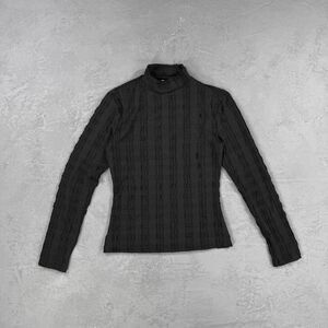 Max Studio Fitted Textured Shirt Women's Extra Small